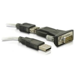 Delock - Sériový adaptér - USB 2.0 - RS-232 61425