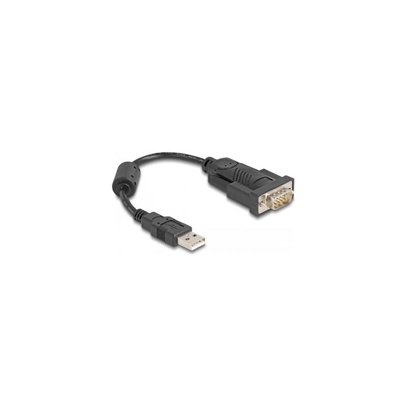 Delock - Sériový adaptér - USB - RS-232 - cerná