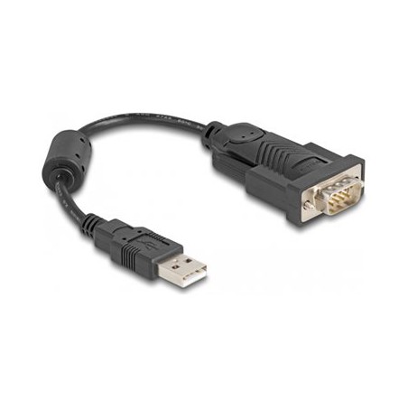 Delock - Sériový adaptér - USB - RS-232 - cerná