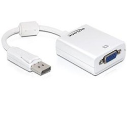 Delock - Adaptér VGA) - DisplayPort (M) do HD-15 (VGA) (F) - 12.5 cm