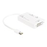 Delock - Video adaptér - dva spoje - Mini DisplayPort s piny (male) do DVI-D, HDMI, DisplayPort se zdířkami (female) - 16 cm