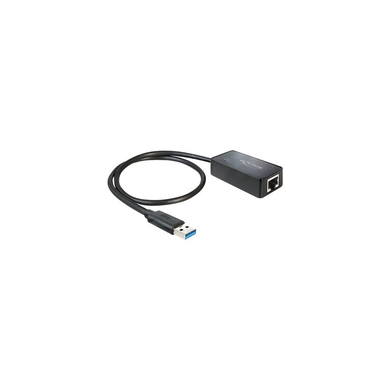 Delock Adapter USB 3.0 Gigabit LAN 10/100/1000 Mb/s - Síťový adaptér - USB 3.0 - Gigabit Ethernet 62121
