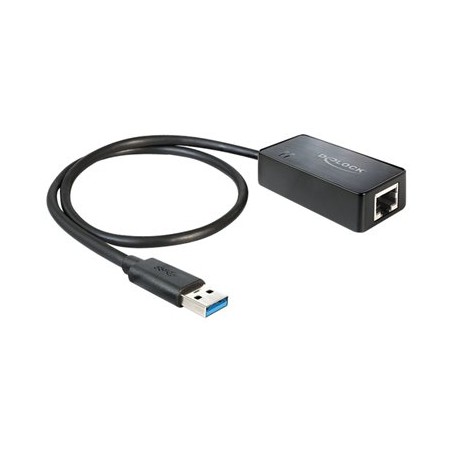 Delock Adapter USB 3.0 Gigabit LAN 10/100/1000 Mb/s - Síťový adaptér - USB 3.0 - Gigabit Ethernet 62121