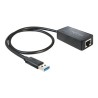 Delock Adapter USB 3.0 Gigabit LAN 10/100/1000 Mb/s - Síťový adaptér - USB 3.0 - Gigabit Ethernet 62121