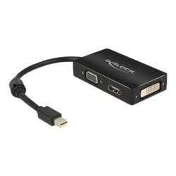 Delock Delock Adapter mini Displayport 1.1 male VGA / HDMI / DVI female Passive - Nástroj pro převod videa - DisplayPort - DVI