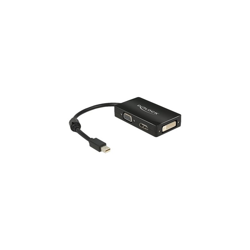Delock Delock Adapter mini Displayport 1.1 male VGA / HDMI / DVI female Passive - Nástroj pro převod videa - DisplayPort - DVI
