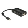 Delock Delock Adapter mini Displayport 1.1 male VGA / HDMI / DVI female Passive - Nástroj pro převod videa - DisplayPort - DVI