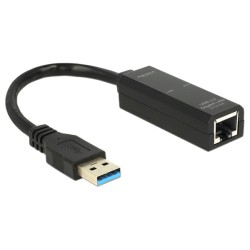 Delock Adapter USB 3.0 Gigabit LAN 10/100/1000 Mb/s - Síťový adaptér - USB 3.0 - Gigabit Ethernet 62616