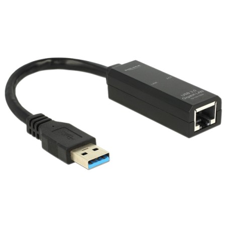 Delock Adapter USB 3.0 Gigabit LAN 10/100/1000 Mb/s - Síťový adaptér - USB 3.0 - Gigabit Ethernet 62616
