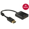 Delock Adapter Displayport 1.2 male HDMI female 4K Active - Nástroj pro převod videa - Parade PS171 - DisplayPort - HDMI