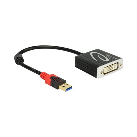 Delock - Externí video adaptér - USB 3.0 - DVI - černá - maloobchod