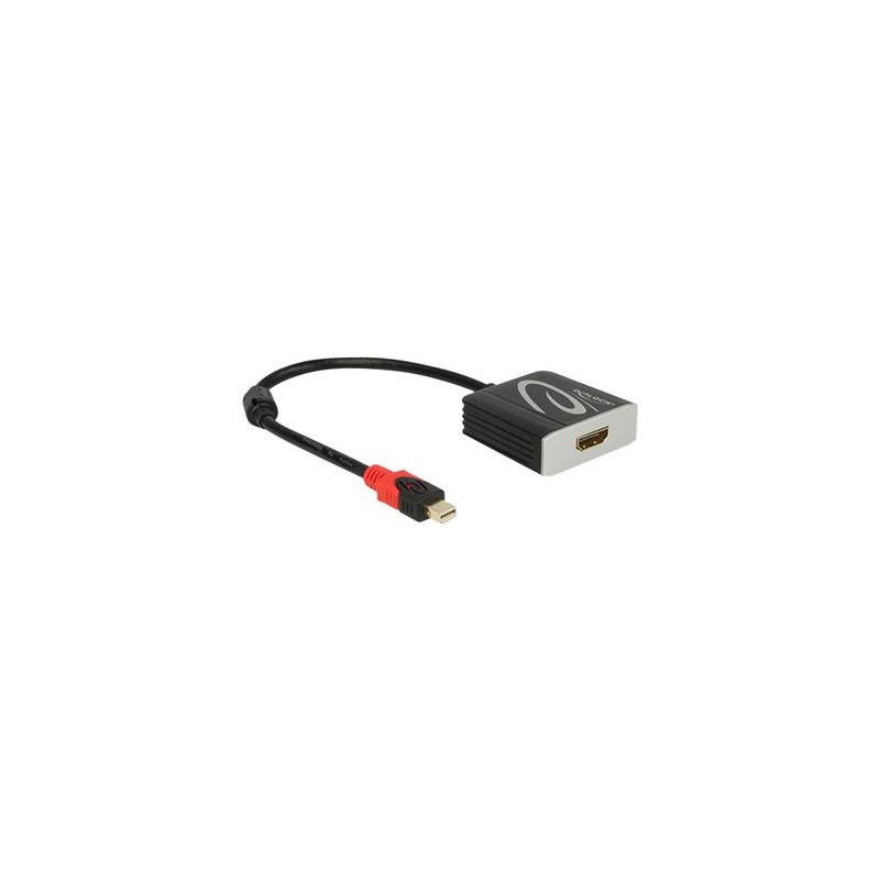Delock Adapter mini Displayport 1.2 male HDMI female 4K Active - Nástroj pro převod videa - Parade PS176 - DisplayPort - HDMI