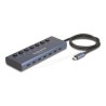 Delock - Rozbocovac - 6 x USB-C + 1 x USB-C (napájení) - desktop