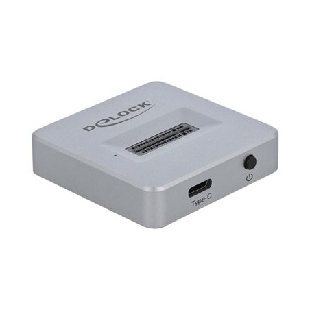 Delock M.2 Docking Station - Adaptér rozhraní - M.2 NVMe Card - USB 3.2 (Gen 2) - stříbrná