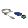 Delock Adapter USB Type-A to Serial RS-422/485 DB9 with surge protection 600 W and extended temperature range - Sériový adaptér