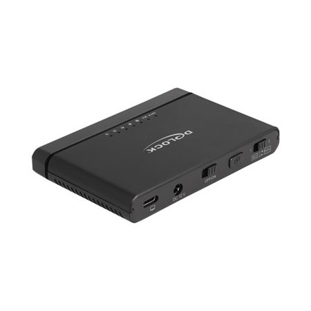 Delock - Řadič úložiště - 2,5" / 3,5" sdílené, M.2 - M.2 NVMe Card / SATA 6Gb/s - USB 3.2 (Gen 2) - černá