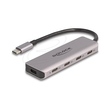 Delock - Rozbocovac - 5 Gbps, with USB-C connector - 4 x USB-C 3.2 Gen 1 - desktop