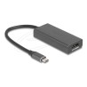 Delock - Kabel adaptéru - HDMI / DisplayPort combo se zdírkami (female) do USB-C s piny (male) - 15 cm - šedá - podpora 8K120Hz
