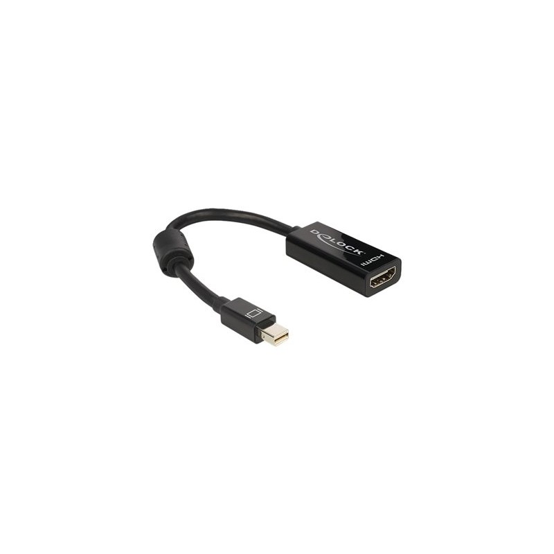 Delock - Video adaptér - Mini DisplayPort s piny (male) do HDMI se zdířkami (female) - 18 cm