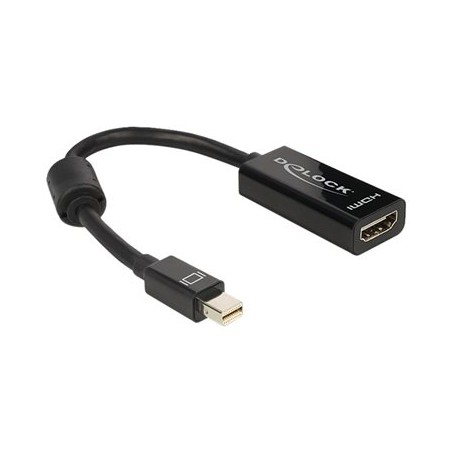 Delock - Video adaptér - Mini DisplayPort s piny (male) do HDMI se zdířkami (female) - 18 cm