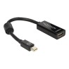 Delock - Video adaptér - Mini DisplayPort s piny (male) do HDMI se zdířkami (female) - 18 cm