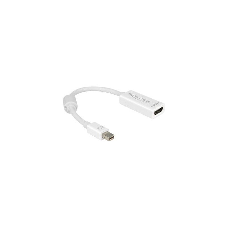Delock - Kabel adaptéru - Mini DisplayPort s piny (male) do HDMI se zdířkami (female) - 18 cm