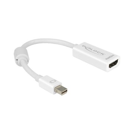 Delock - Kabel adaptéru - Mini DisplayPort s piny (male) do HDMI se zdířkami (female) - 18 cm