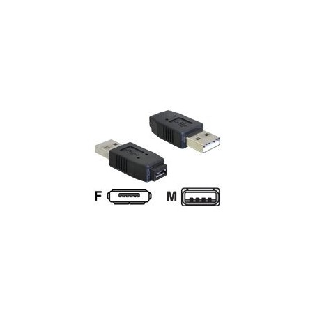Delock - USB adaptér - USB (M) do Micro-USB Type AB (F)