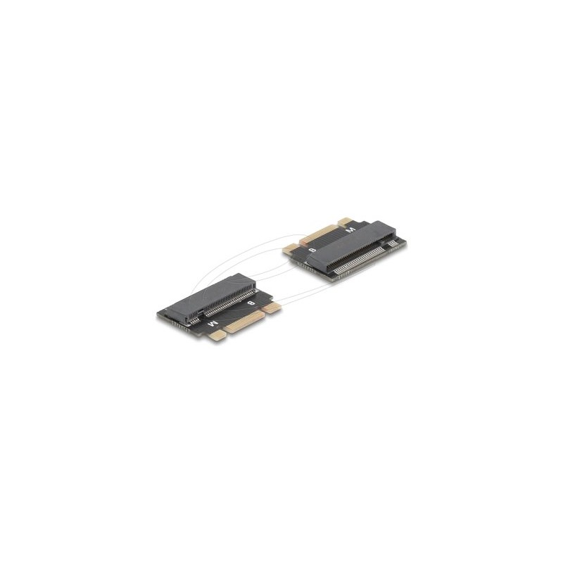 Delock - Adaptér rozhraní - M.2 Key B+M samec na M.2 Key M slot - rozšírení - M.2 - M.2 Card - PCIe 4.0 x2, SATA