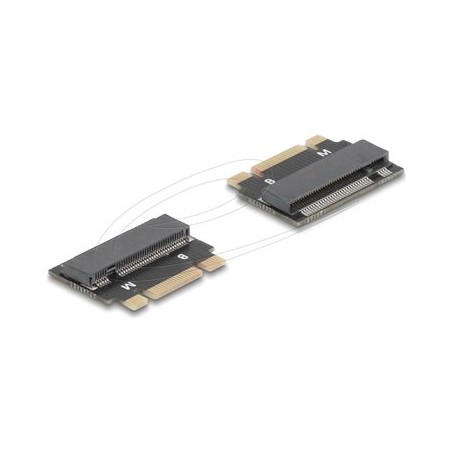 Delock - Adaptér rozhraní - M.2 Key B+M samec na M.2 Key M slot - rozšírení - M.2 - M.2 Card - PCIe 4.0 x2, SATA