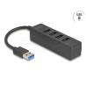 Delock - Rozbocovac - 5 Gbps, USB-A - 4 x USB 3.2 Gen 1 - desktop