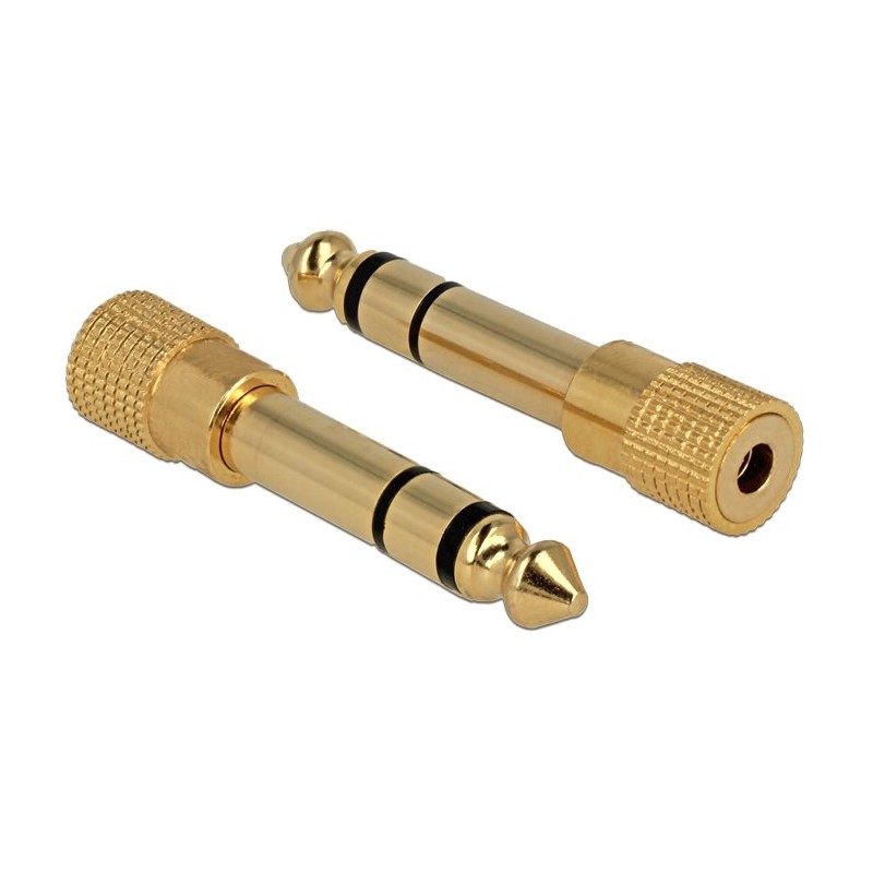 Delock - Audio adaptér - stereo jack s piny (male) do mini-phone stereo 3.5 mm se zdířkami (female)