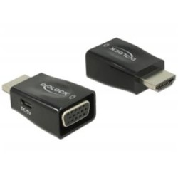 Delock - Nástroj pro převod videa - HDMI - VGA - černá