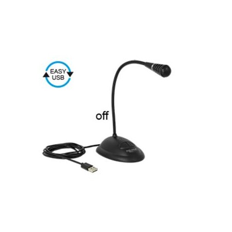 Delock - Mikrofon - USB - černá 65871