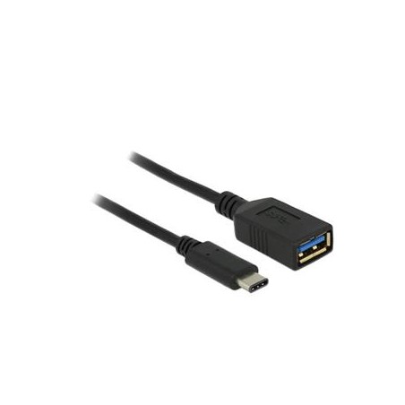 Delock - USB adaptér - USB typ A (F) do 24 pin USB-C (M) - USB 3.1 - 15 cm - černá