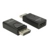 Delock - Video adaptér - DisplayPort s piny (male) do HDMI se zdírkami (female) - cerná - pasivní konvertor, podpora 4K30Hz