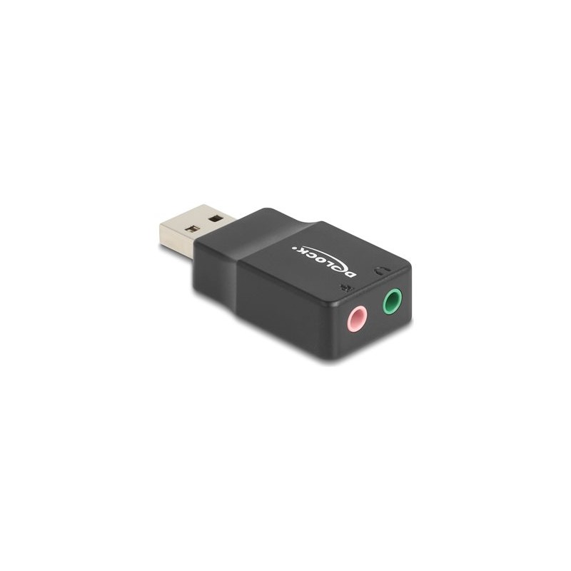 Delock - Adaptér USB-A/jack sluchátek - USB s piny (male) do mono mini jack, mini-phone stereo 3.5 mm se zdírkami (female)