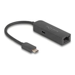 Delock - Sítový adaptér - USB-C 3.0 - 10M/100M/1G/2.5 Gigabit Ethernet - cerná