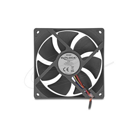 Delock - Ventilátor skríne - axiální - 92 mm - cerná 67302