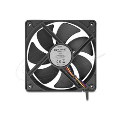 Delock - Ventilátor skríne - axiální - 120 mm - cerná 67303