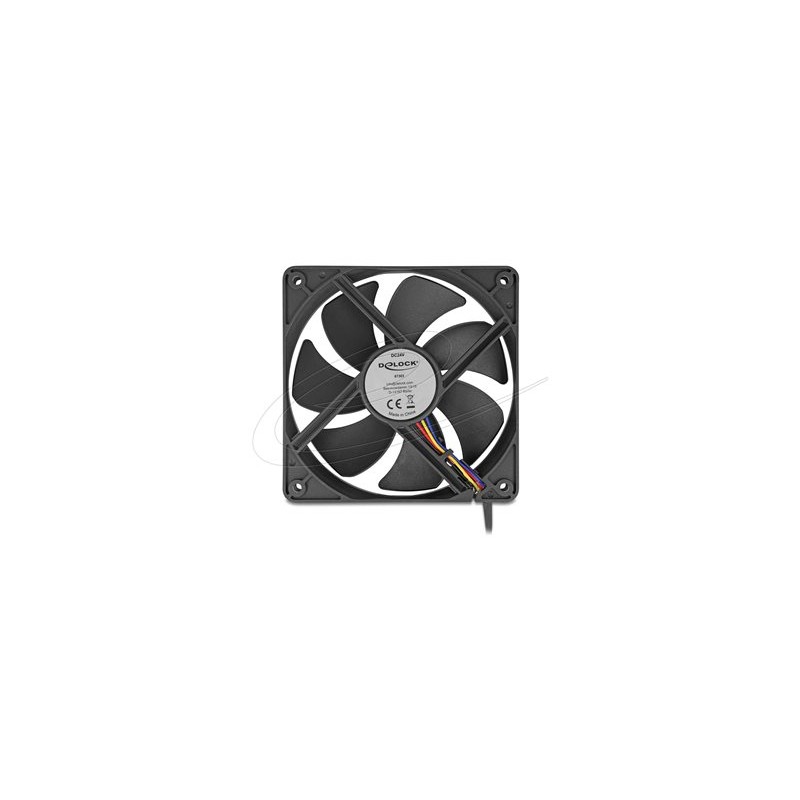 Delock - Ventilátor skríne - axiální - 120 mm - cerná 67303