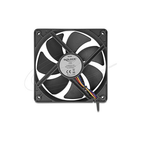 Delock - Ventilátor skríne - axiální - 120 mm - cerná 67303