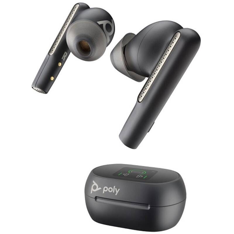 Poly bluetooth headset Voyager Free 60+, BT700 USB-C adaptér, dotykové nabíjecí pouzdro, černá