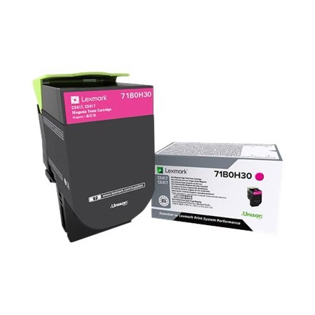 Lexmark X417 - Vysoká výtěžnost - purpurová - originální - kazeta s barvivem LCCP - pro Lexmark CS417dn, CS517de, CX417de