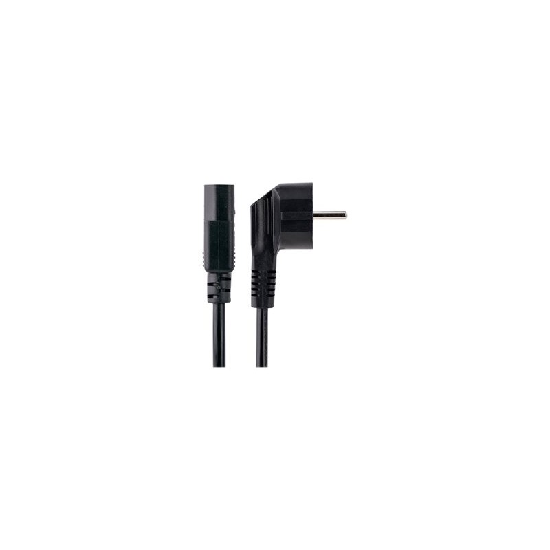 StarTech.com 3m (10ft) Computer Power Cord, 18AWG, EU Schuko to C13 Power Cord, 10A 250V, Black Replacement AC Cord, TV/Monitor