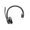 HP Poly Voyager 4310 - Voyager 4300 UC series - náhlavní souprava - náhlavní - Bluetooth - bezdrátový, kabelové - černá