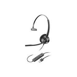 HP Poly EncorePro 310 - EncorePro 300 series - náhlavní souprava - náhlavní - kabelové - USB-A - černá