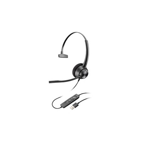 HP Poly EncorePro 310 - EncorePro 300 series - náhlavní souprava - náhlavní - kabelové - USB-A - černá