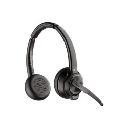 HP Poly Savi 8220 - Savi 8200 series - náhlavní souprava - náhlavní - DECT / Bluetooth - bezdrátový - USB-A přes adaptér