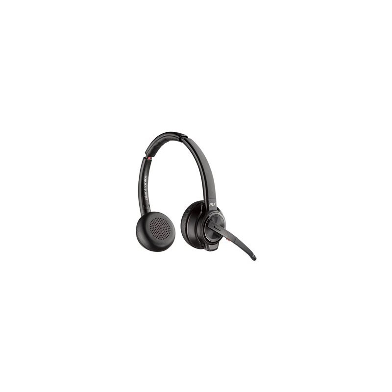 HP Poly Savi 8220 - Savi 8200 series - náhlavní souprava - náhlavní - DECT / Bluetooth - bezdrátový - USB-A přes adaptér